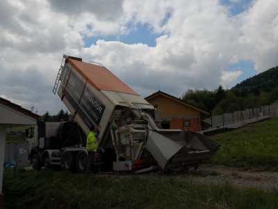 Podlahové kúrenie s anhydritovým poterom Kotrčiná Lúčka